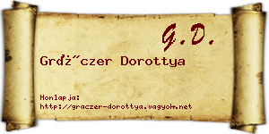 Gráczer Dorottya névjegykártya